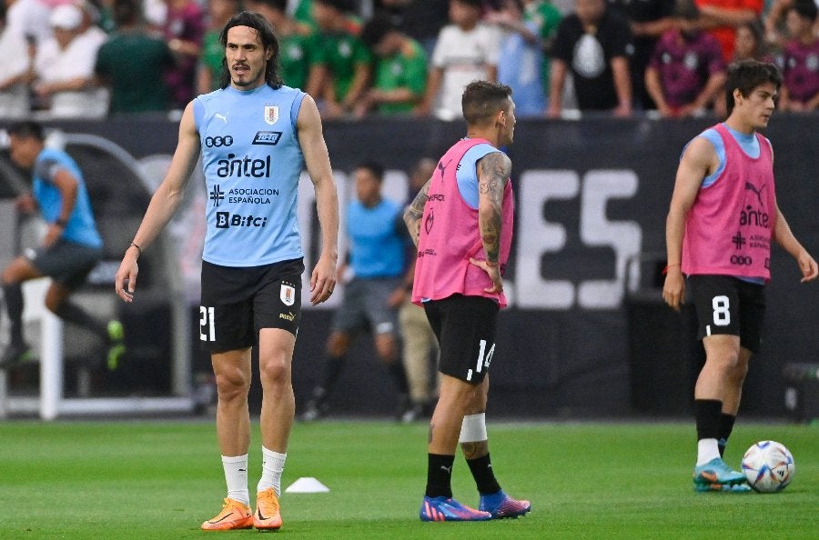 El delantero uruguayo previo a partido con su selección