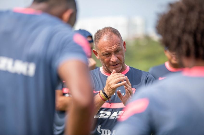 Andrés Lillini en pretemporada con Pumas