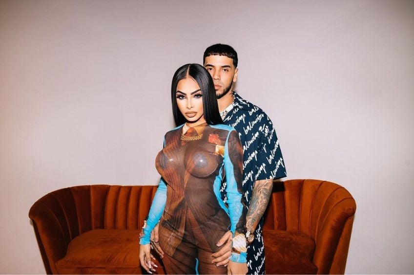 Yailin La Más Viral y Anuel AA en sesión de fotos