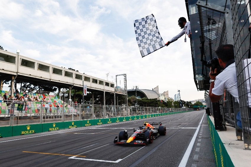 Checo Pérez en la clasificación del GP de Bakú