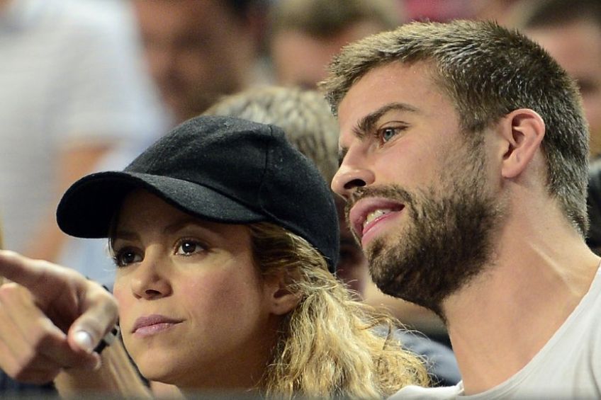 Shakira junto a Gerard Piqué en un evento