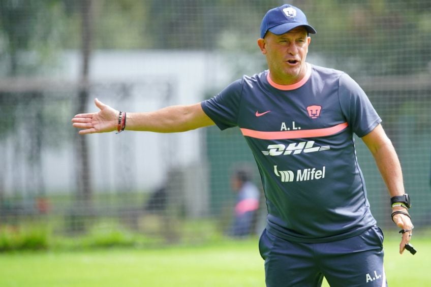 Andrés Lillini en pretemporada con Pumas