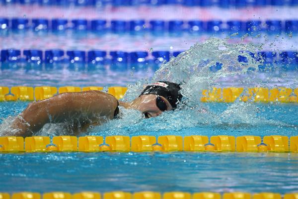 Katie Ledecky en acción