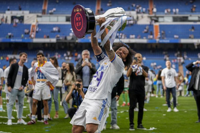 Marcelo tras ser Campeón de LaLiga con el Real Madrid