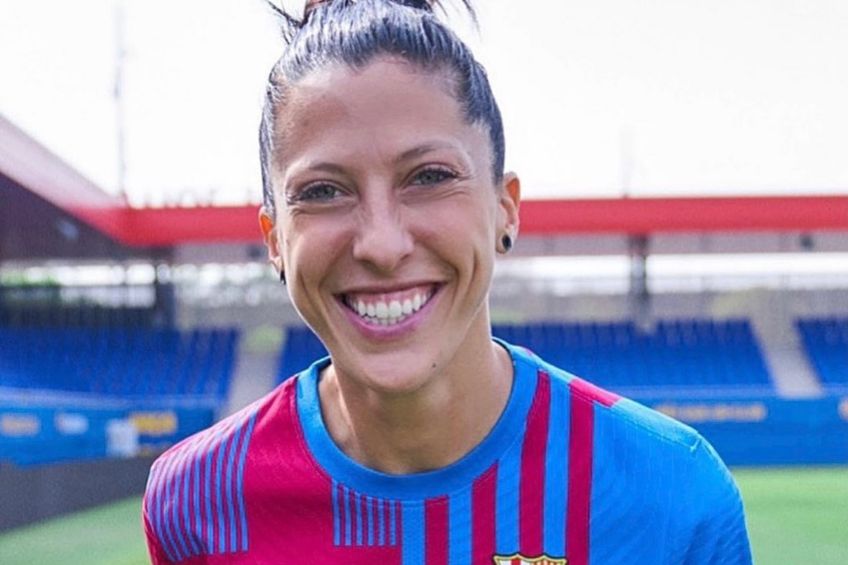 Jennifer Hermoso con el Barcelona Femenil