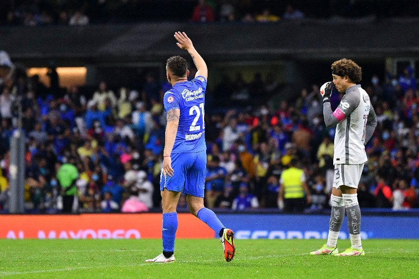 Cabecita Rodríguez en un Cruz Azul vs América