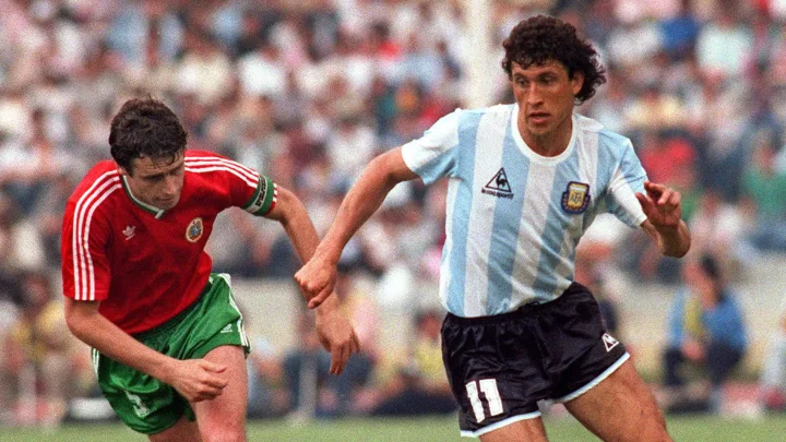 Jorge Valdano en el Mundial de México 86