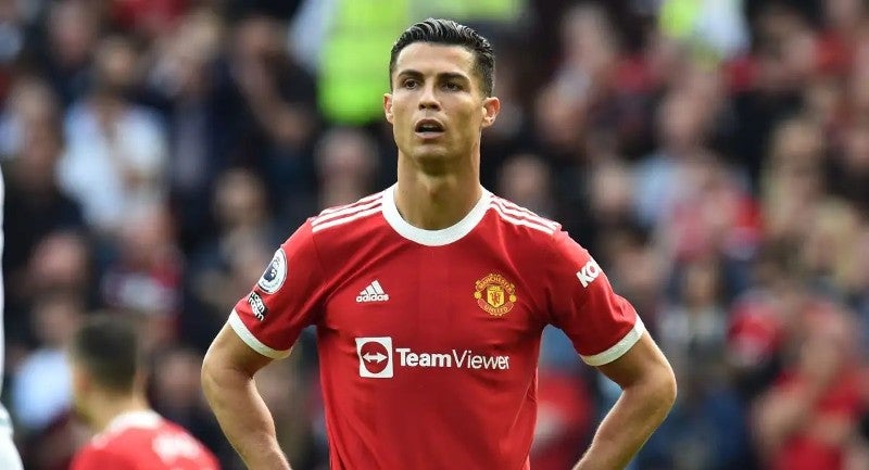 CR7 en partido con Manchester United