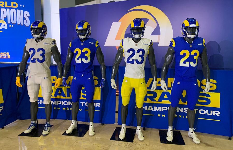 Los uniformes de los Rams