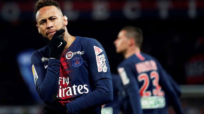 Neymar con el PSG