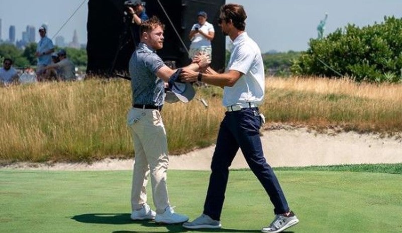 Álvarez con Michael Phleps