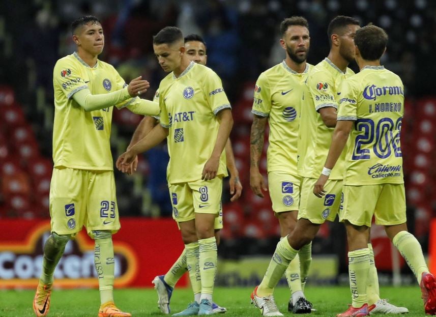 Jugadores del América tras empate ante Atlas