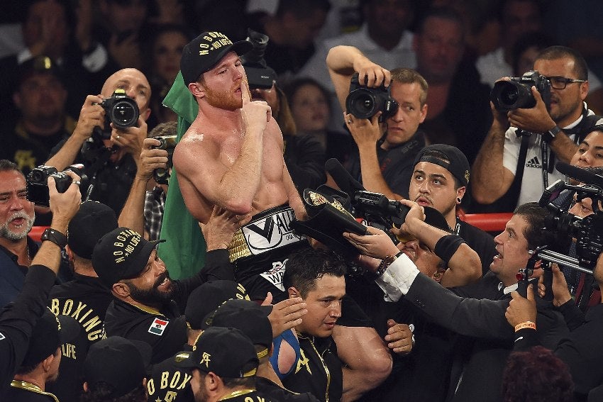 Canelo Álvarez tras vencer a GGG