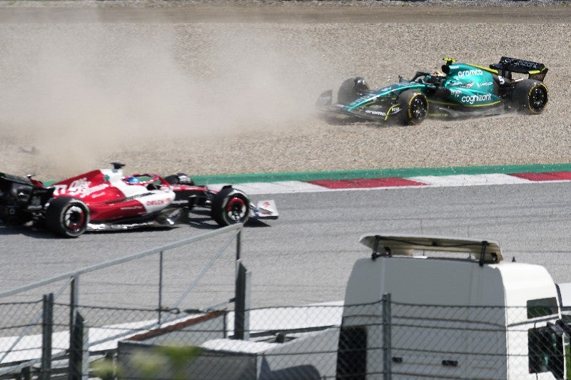 Choque de Sebastian Vettel en el GP Austria