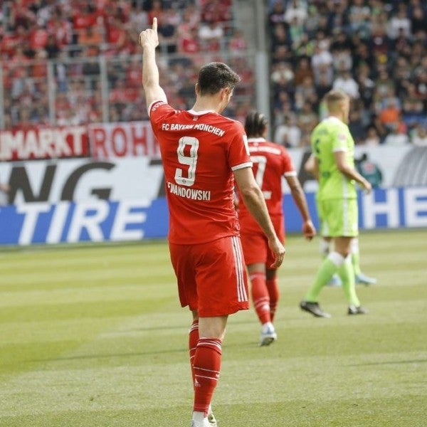 Robert Lewandoswki con el Bayern Munich 