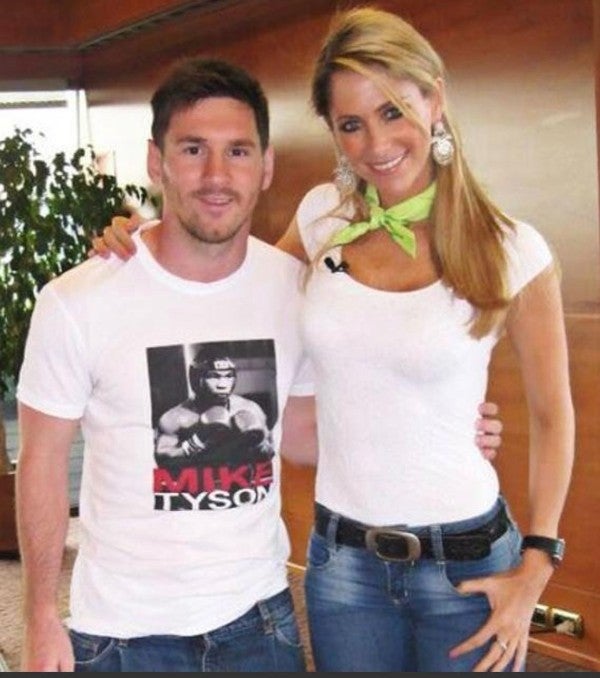 Messi junto a Inés Sainz