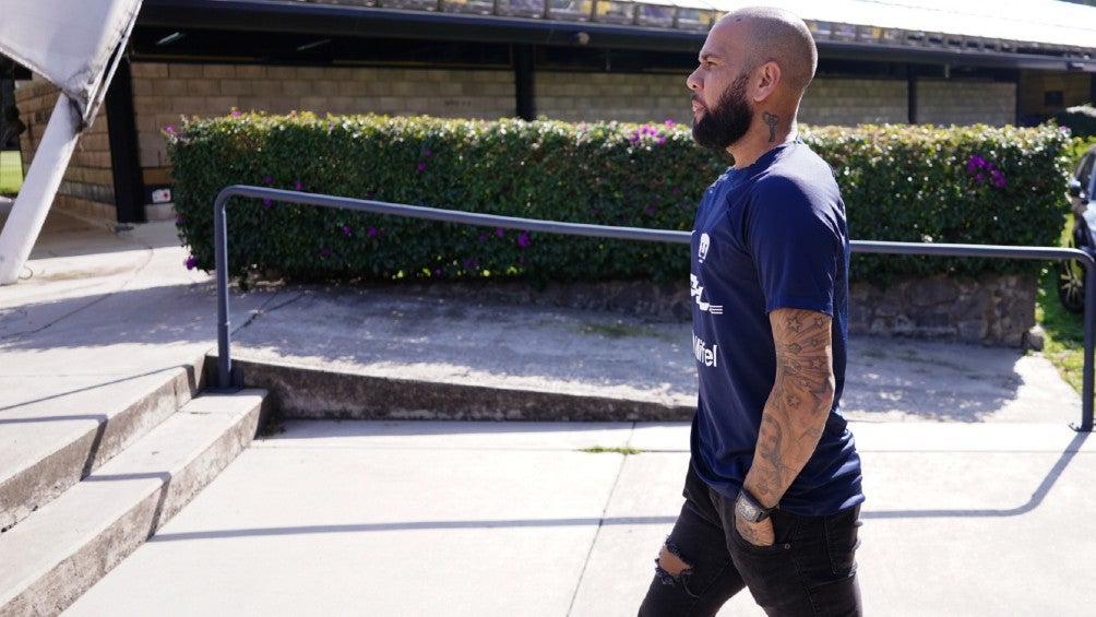 Dani Alves en las instalaciones de Cantera