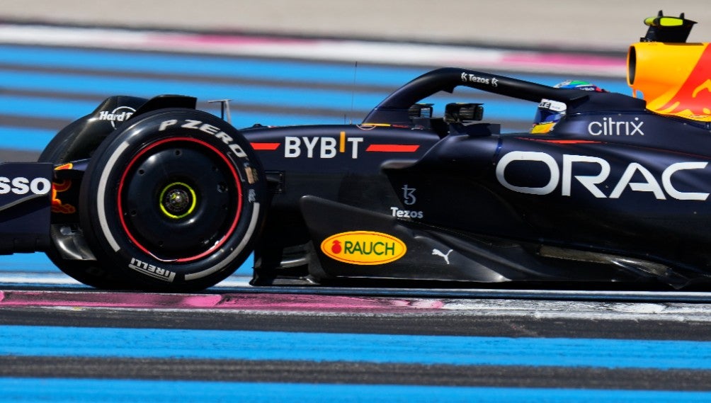 Checo Pérez durante el GP de Francia