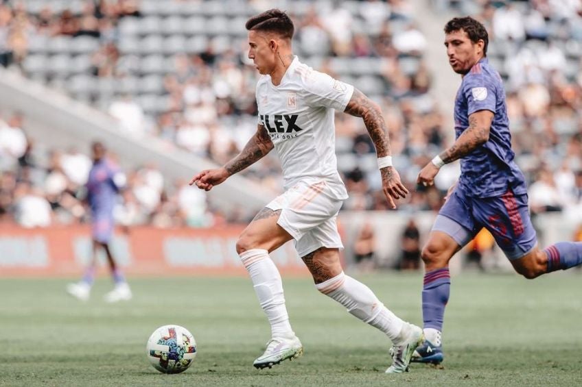 Brian Rodríguez durante un partido del LAFC