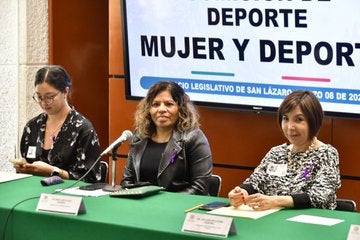 La presidenta del Comité Olímpico Mexicano, María José Alcalá, en un evento