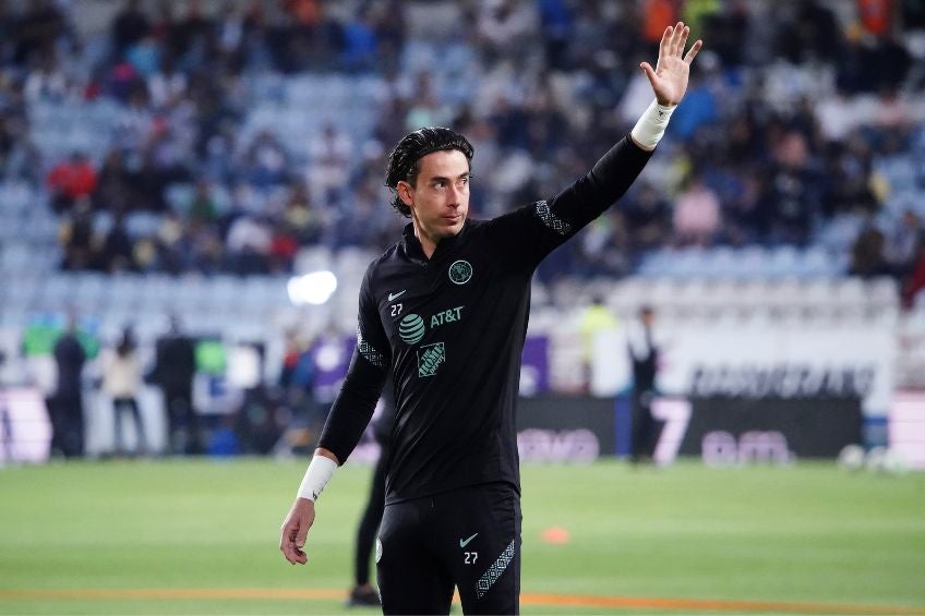 Óscar Jiménez tras un partido del América