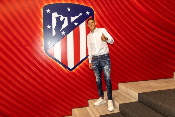 Nahuel Molina con el Atlético de Madrid