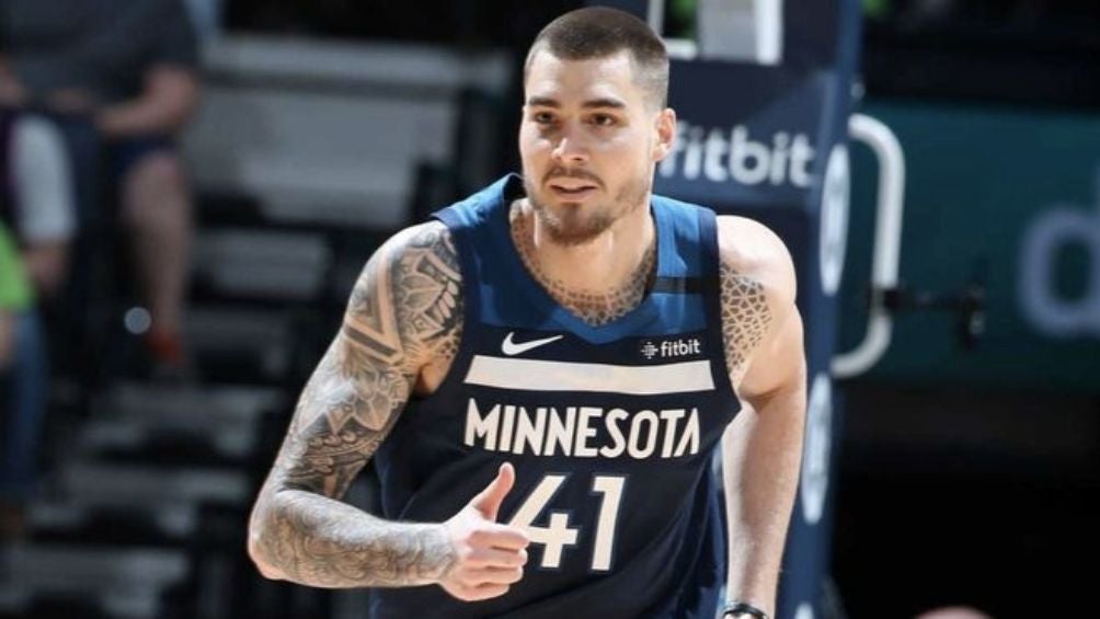 Juancho en su etapa con los Timberwolves