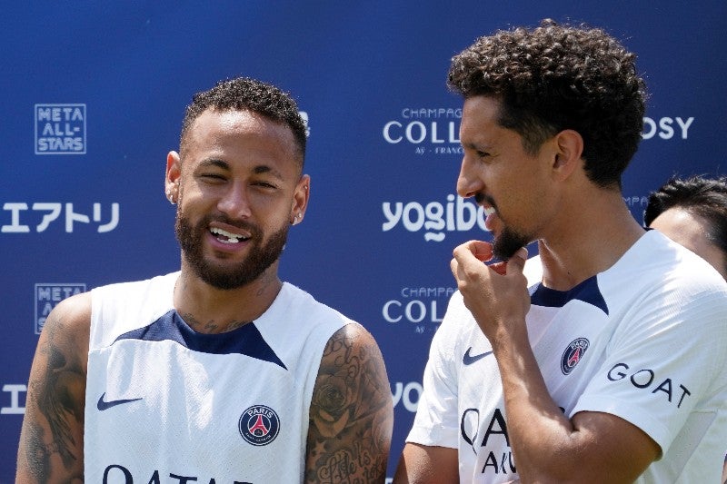 Marquinhos y Neymar