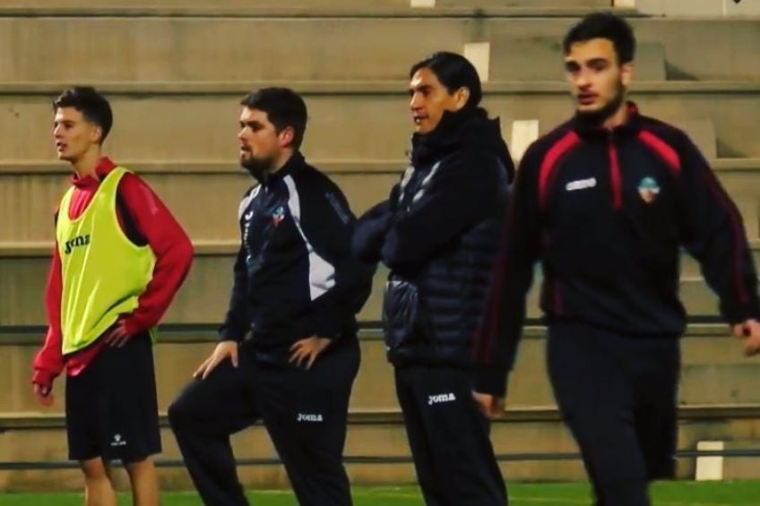 Paco Palencia durante un entrenamiento en el CAR Sant Cugat