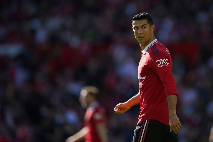 Cristiano Ronaldo jugando con el Manchester United