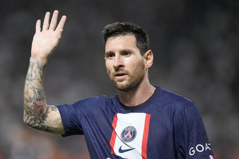 Messi en partido con el PSG