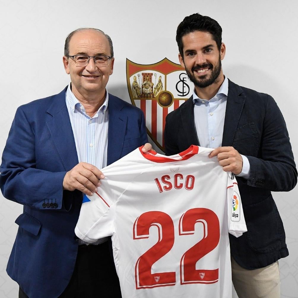 Isco usará el 22 en el Sevilla