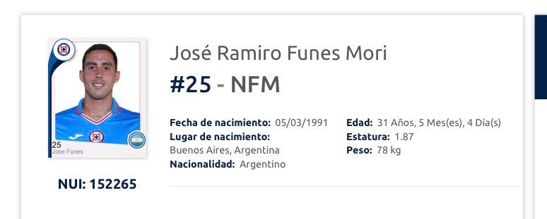 Registro de Ramiro Funes Mori