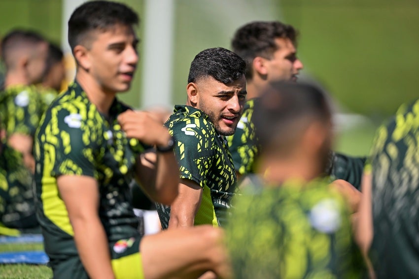 Alexis Vega en entrenamiento del All-Star Game 