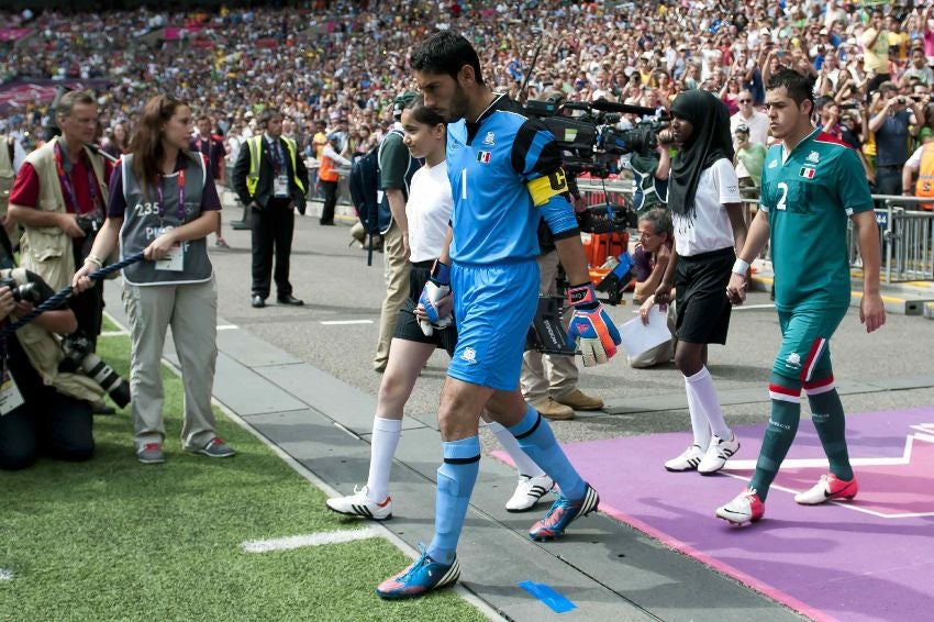 Jesús Corona en la Final ante Brasil por el Oro en Londres 2012