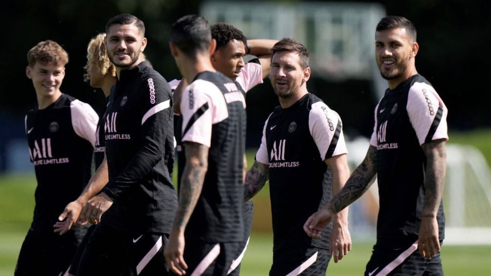 Icardi en un entrenamiento