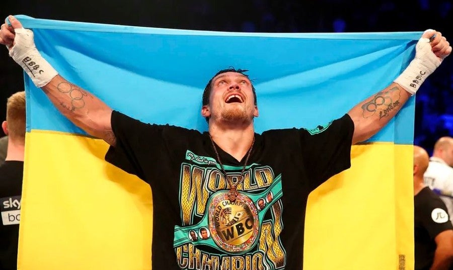 Oleksandr Usyk tras ganar combate