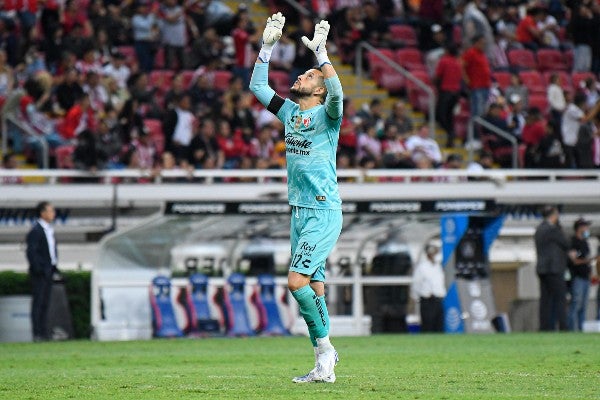 Camilo Vargas durante partido ante Chivas