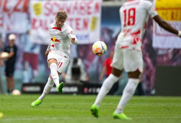 Timo Werner con Leipzig