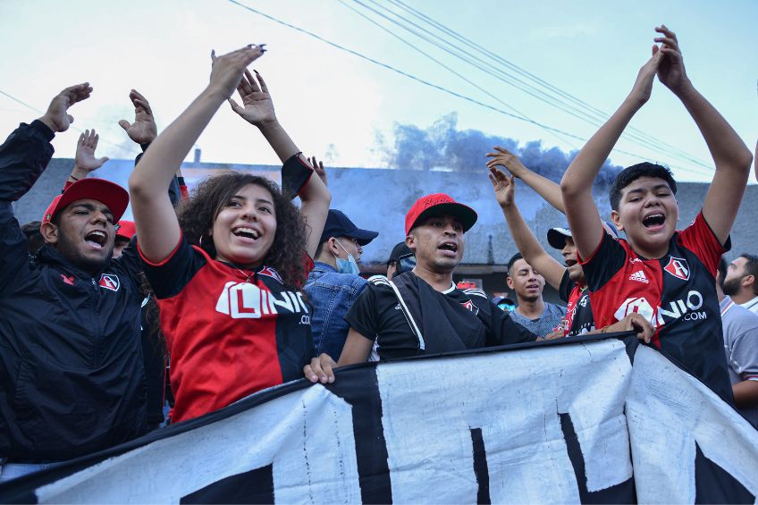 Barra del Atlas previo a un partido