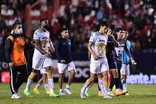 Jugadores de Pumas reaccionan tras perder ante San Luis