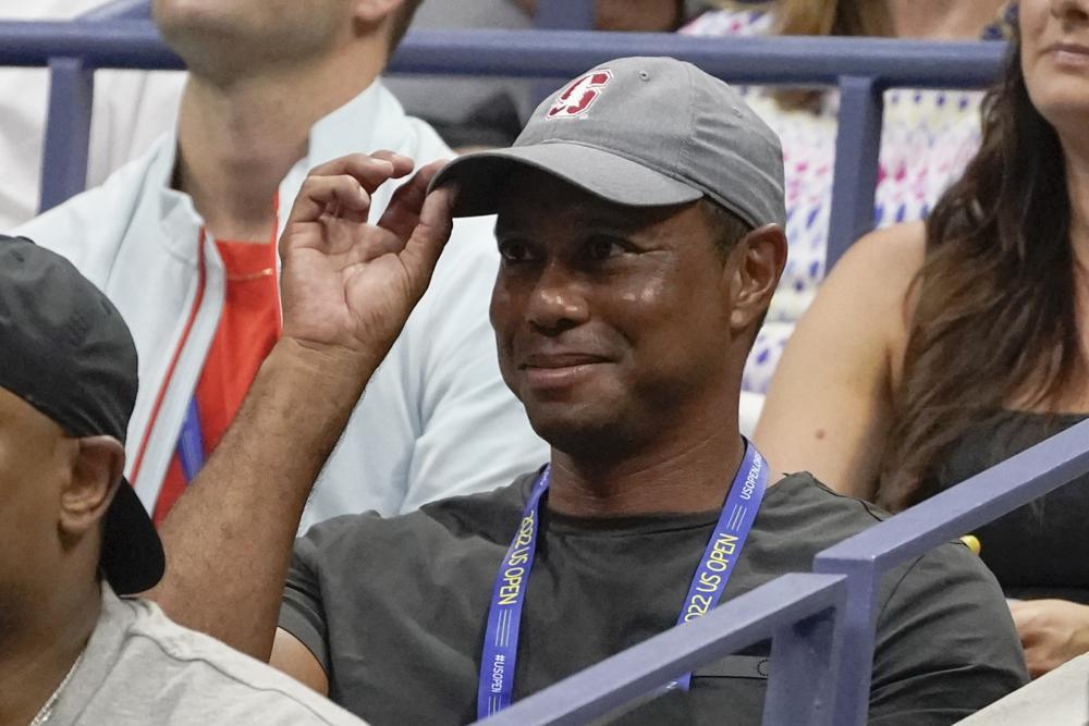 Tiger asistió al juego de Serena Williams
