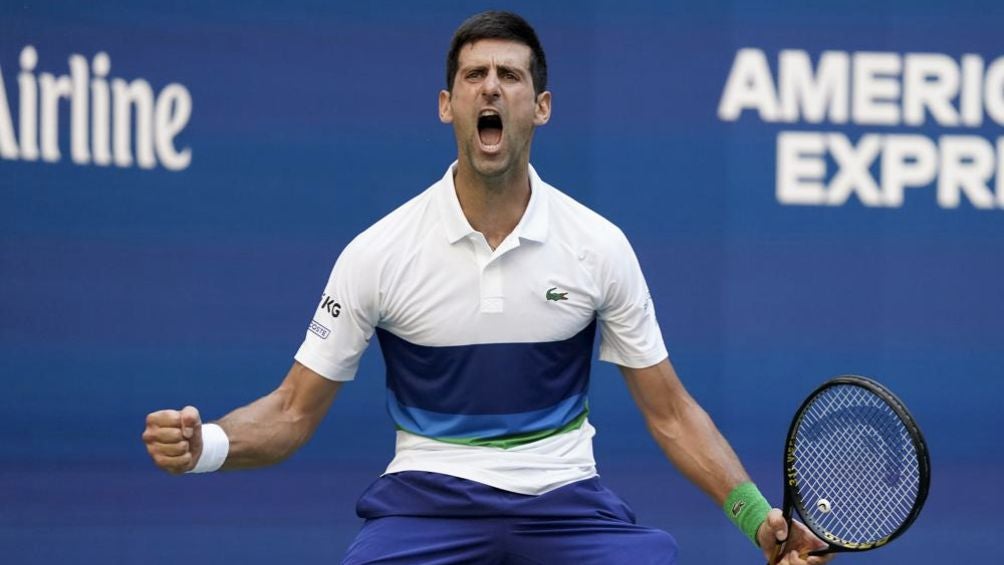 Novak Djokovic en acción