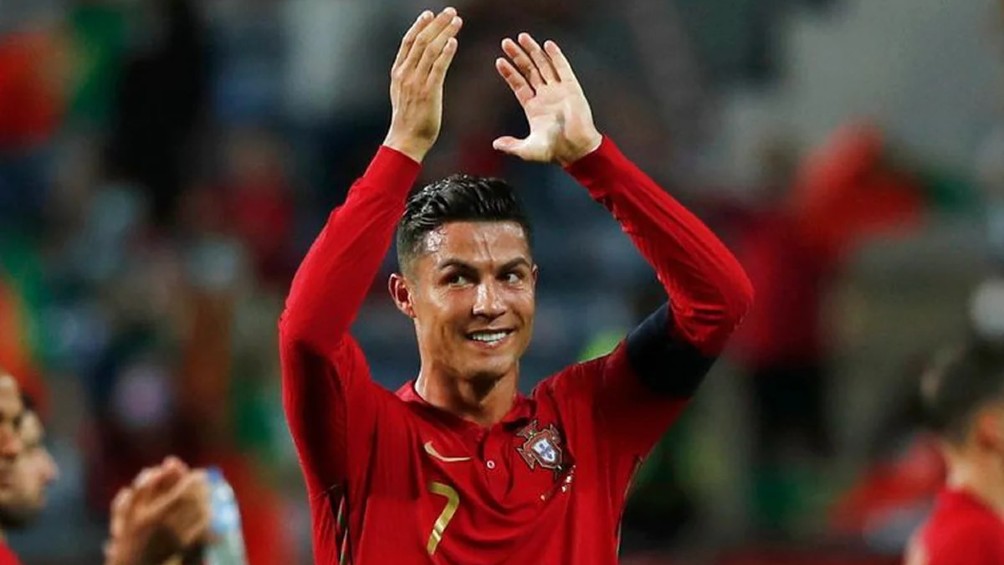 Cristiano Ronaldo en festejo de gol
