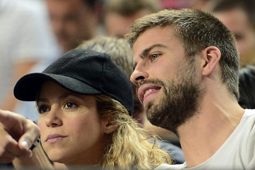 Shakira junto a Gerard Piqué en un evento