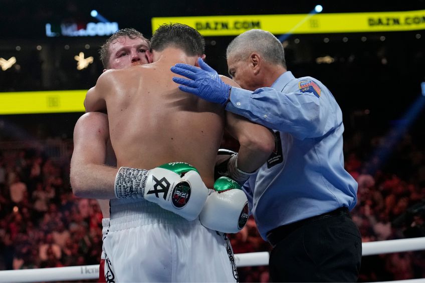 Canelo Álvarez y Golovkin tras una pelea