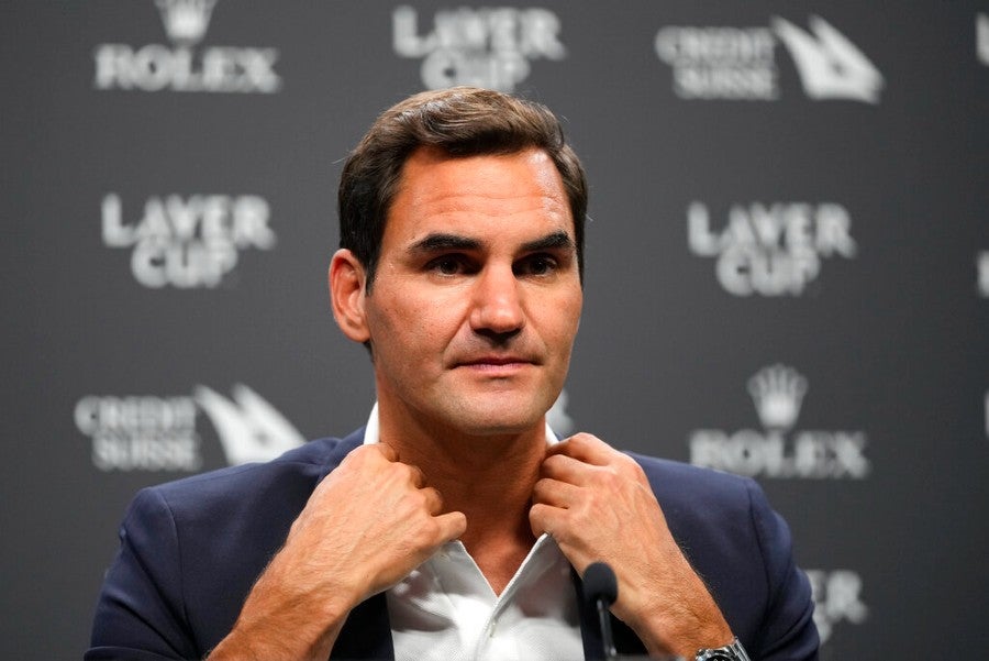 Roger Federer en conferencia de prensa