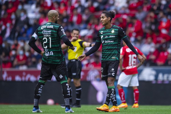 Matheus Doria con Santos vs Toluca