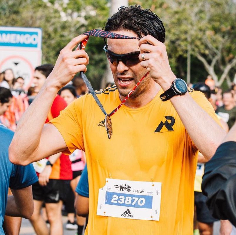 Kaká en su primer maratón en Brasil 