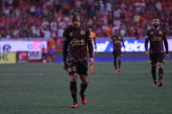 Jugadores de Xolos reaccionan tras partido